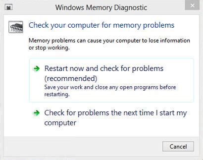 Diagnose memory problems on your PC .